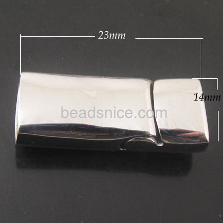 Leather bracelet clasp metal magnetic clasp for bracelets DIY wholesale jewelry accessory stainless steel rectangular shape