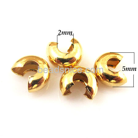 20K real gold plating open positioning beads