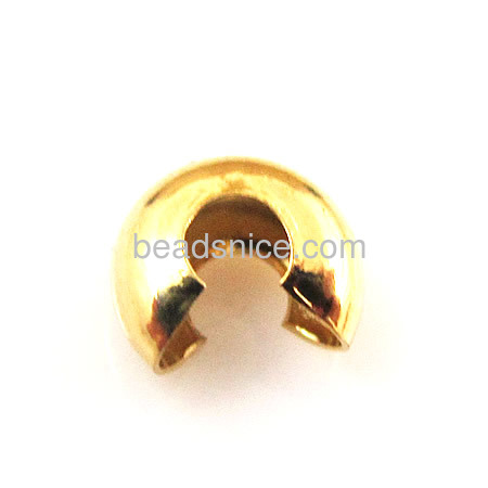 20K real gold plating open positioning beads