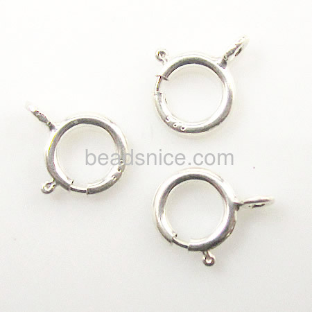 925 Sterling Silver Spring Rings Clasps