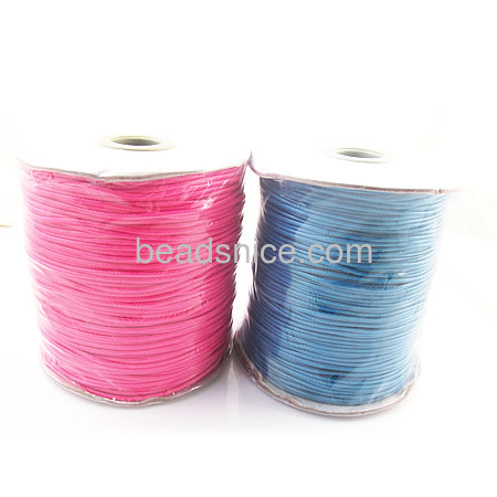Wax cord polyester poly environmental protection wholesale jewelry accessory DIY assorted colors and size available