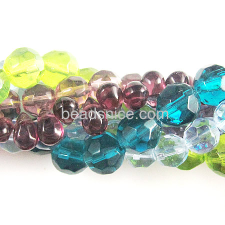 Mixed color and shape crystal beads perfect for beading bead