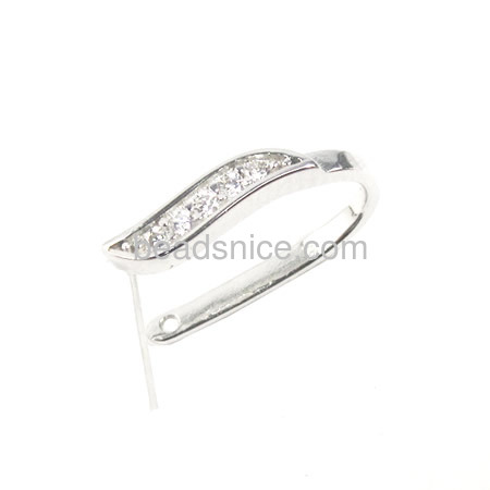 0.6mm rough pendant clip with ZC 925 sterling silver