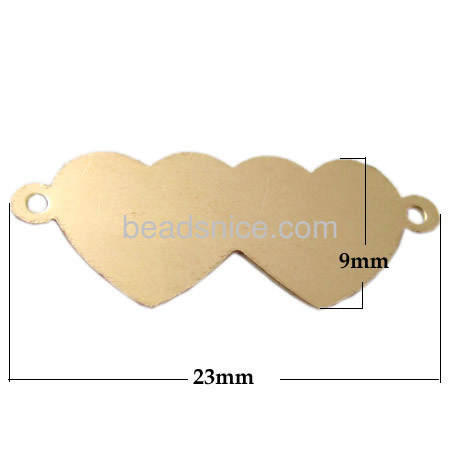 14K Gold Filled  Heart Charm Pendant