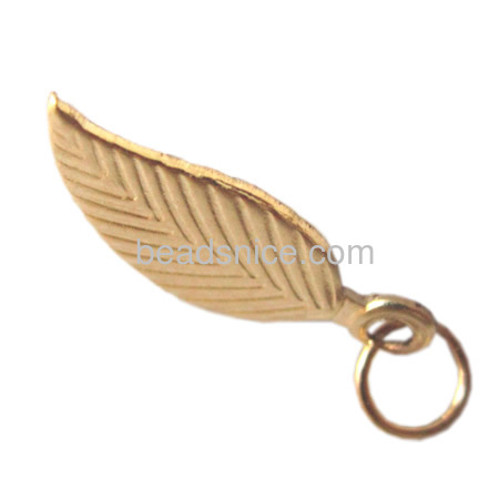 14K Gold filled leaf charm Pendant