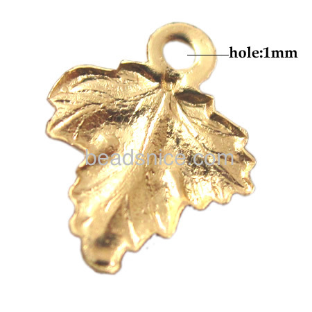14K Gold Filled leaf Charm Pendant