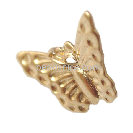 14K Gold filled butterfly  charm pendant with Jump Ring