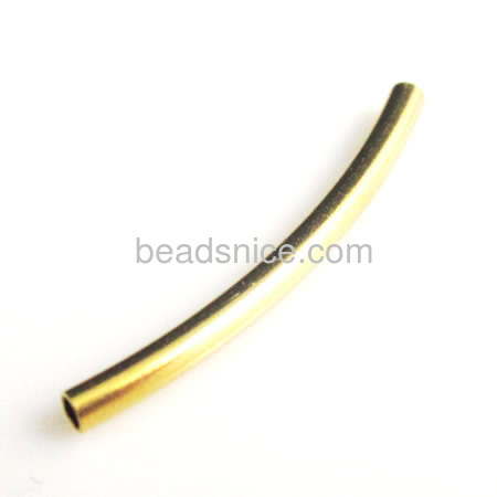 Gold-filled tube Beads,  smooth