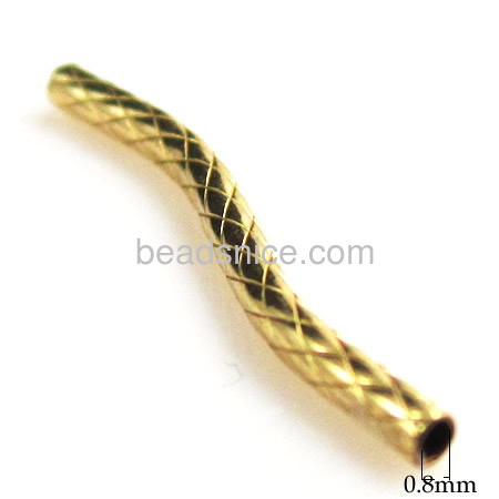 Gold-Filled Tube Beads,  smooth