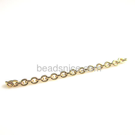 14/20 Gold Filled Cable Chain 2mm Unfinished Bulk