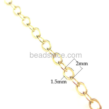 Chain, 14Kt gold-filled