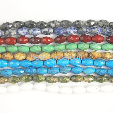 Gemstone craft  beads  mixed color