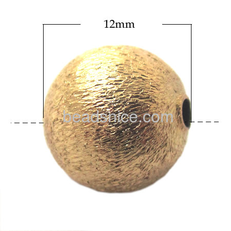 Real  Gold plating beads  brass