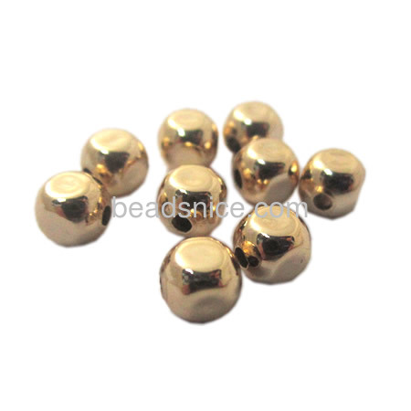 Gold plating beads  brass