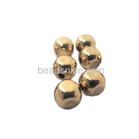 Gold plating beads  brass