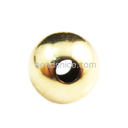 Yellow gold filled bead  round