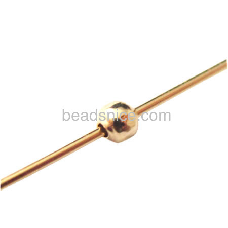 Gold filled round smart bead