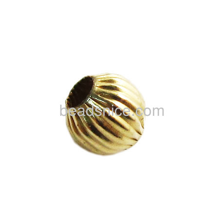 Yellow Gold filled Corrugated bead GF 14/20