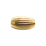 Gold-Filled Oval Corrugated Bead