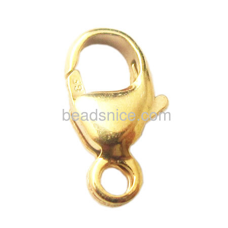 14/20 Gold Filled Curved Lobster Clasps Oval Trigger clasp