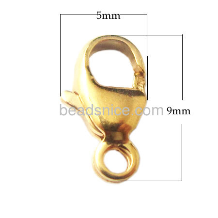 14/20 Gold Filled Curved Lobster Clasps Oval Trigger clasp