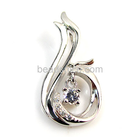 Beautiful 925 sterling silver zircon pendant