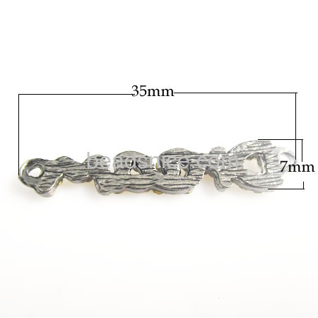 new style letter rhinestones connector