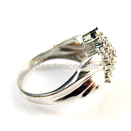 New women fine jewelry zircon ring in 925 silver