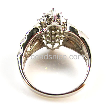 New women fine jewelry zircon ring in 925 silver