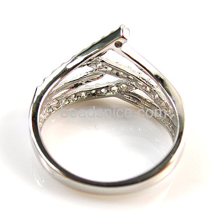 Silver 925 rings of diy fine jewelry