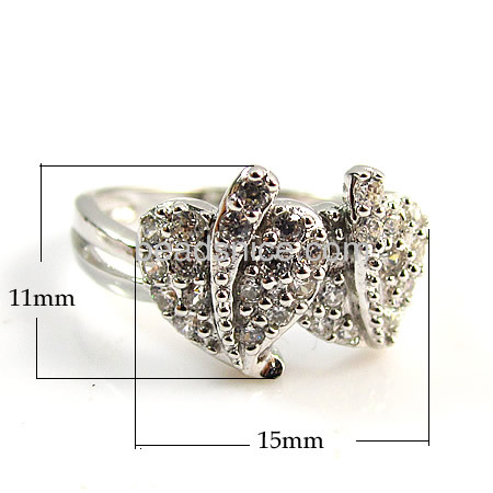 925 Sterling Silver Jewelry Ring Fine Fashion Silver Plated Zircon Women&Men Finger Ring  in Top Quality