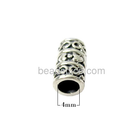 925 sterling silver tubing beads in high quality