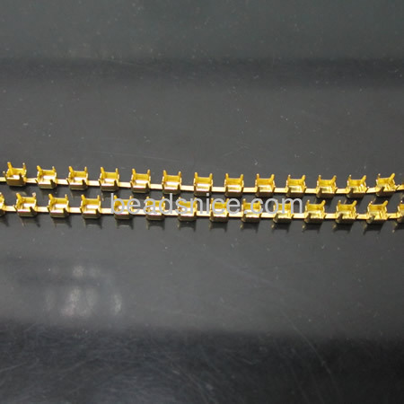 Brass rhinestone cup chain fit P5.5/P6/P6.5   crystals rhinestone
