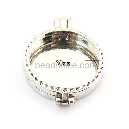 Fashion jewelry locket nice for your making  keepsake locket pendants round,alloy,floating glass lockets