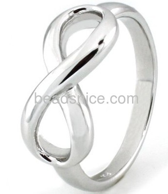 Infinity ring  sterling silver sizes 6-8 nice for  valentines brides bridal weddings bridesmaids