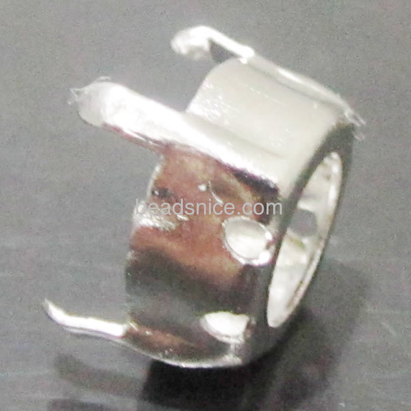Bezel setting square platina plated fit ss39 crystal
