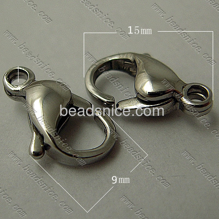 stainless steel claw clasp many color and size you can choose