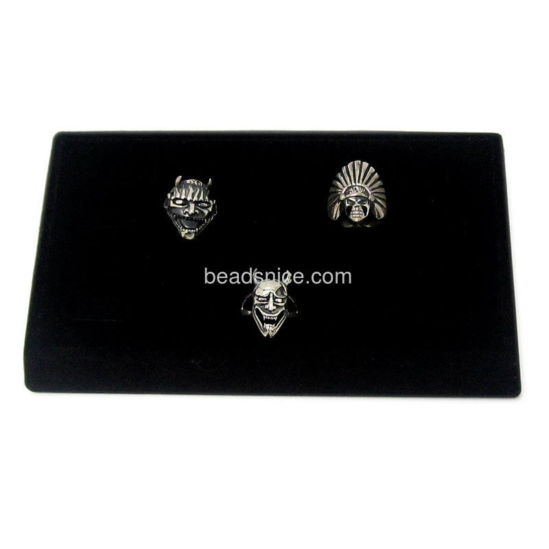 jewelry displays insert, ring, velvet, black