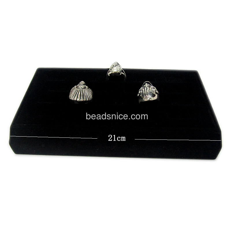 jewelry displays insert, ring, velvet, black