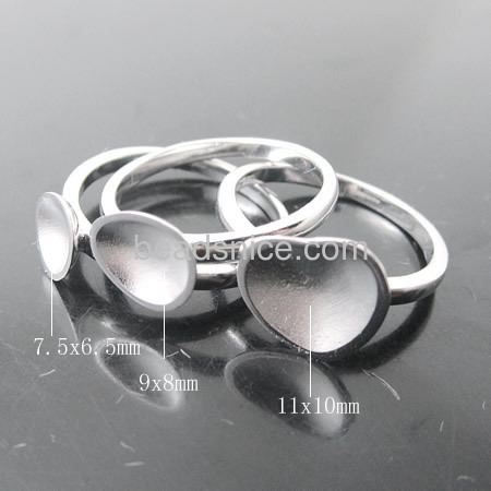 Wholesale new style handmade sterling silver triple mushroom rings