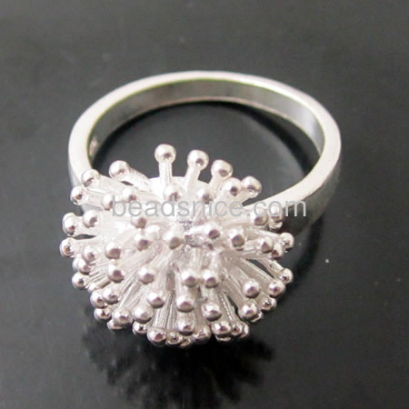 most elegant 925 silver dandelion Ring