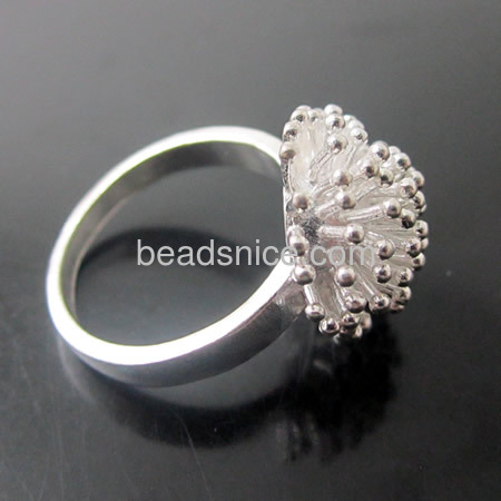 most elegant 925 silver dandelion Ring