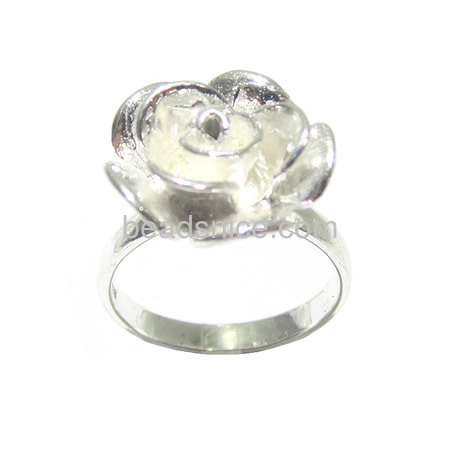 Beautiful silver 925 unique handmade rings wholesale flower rings