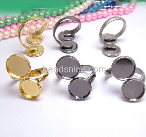 13mm Brass Round Closed Back 2.5mm High Wall Bezel Cup Settings for Resin Flat Back Cabs or Jewels 12 pieces