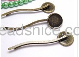 Brass hairpins,hair clip,round