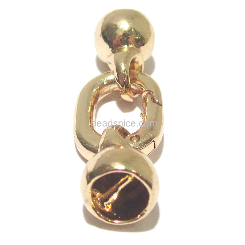 Zinc alloy clasps wholesale Jewelry findings spring leaver ring clasp