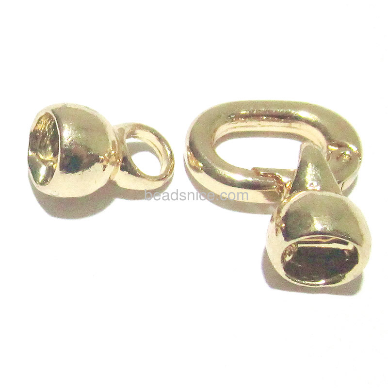 Zinc alloy clasps wholesale Jewelry findings spring leaver ring clasp