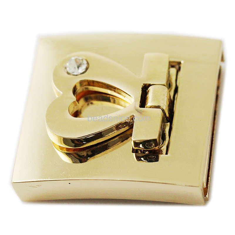 Zinc alloy clasps jewelry findings wholesale Square buckle shape