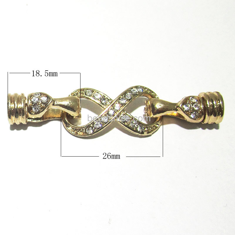 Zinc alloy magnet clasps with rhinestone jewelry supplies wholesale