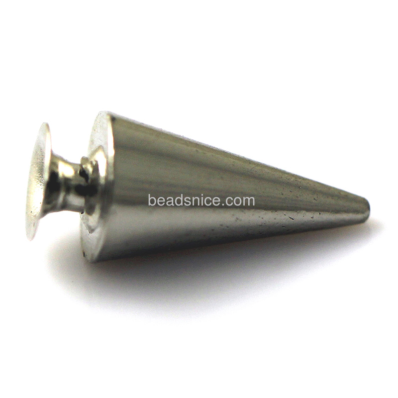 Brass cone studs clasps jewelry wholesale supplies